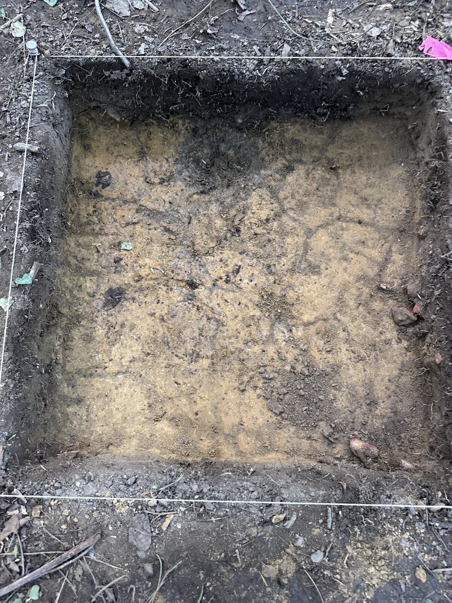 Excavation unit at Fairfield, Virginia